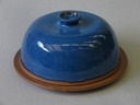 Blue butter/cheese dish